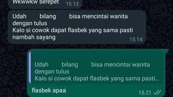 Flesback artinya dapat perhatian. Oke, catat di kamus dulu. Foto: X/hariantimeline