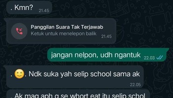 Selip school = sleepcall. Foto: X/hariantimeline