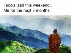 Meme yang Sesuai Buat Kaum Introvert, Social Battery Gampang Habis