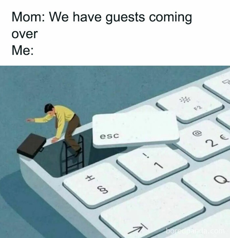 Meme berikut ini bakal bikin kaum introvert merasa terpanggil. Mana yang paling 'iya lagi' buat kamu?