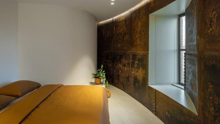 Menara air di Belanda yang diubah menjadi apartemen modern.