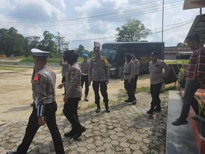 Polres Inhu Patroli Pantau Situasi Jelang Pelantikan Presiden-Pilkada