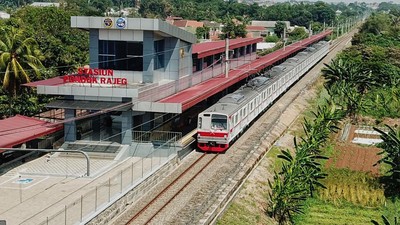 Begini Wajah Stasiun Pondok Rajeg yang Beroperasi Lagi
