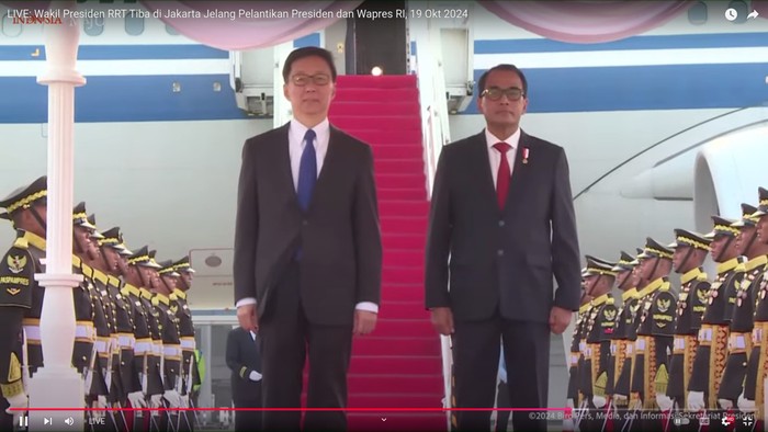 Wapres China Han Zheng dan Menhub Budi Karya