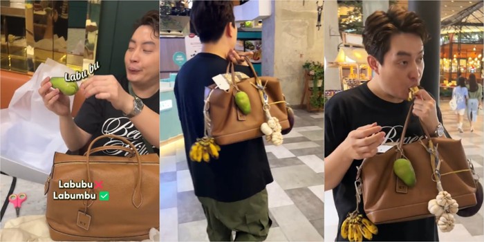 Edric Tjandra pamer bag charm terong hingga merica sachet