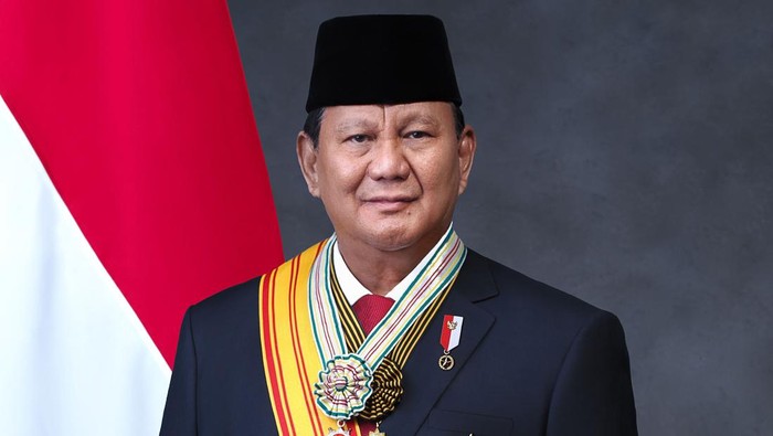 Foto resmi Presiden Prabowo Subianto dan Wapres Gibran Rakabuming Raka, Minggu (20/10/2024)