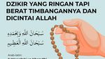 Dzikir yang Ringan tapi Berat Timbangannya dan Dicintai Allah