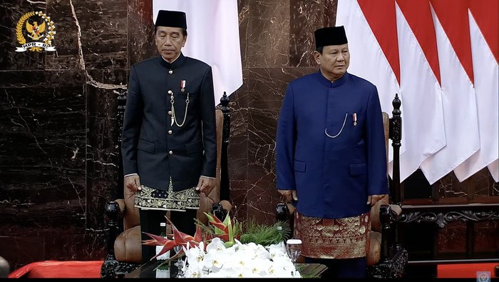 Jokowi dan Prabowo di MPR