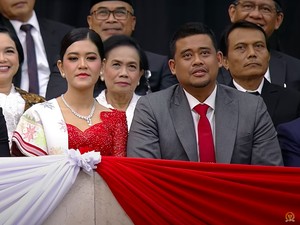 Kaesang-Kahiyang-Bobby Nasution Hadiri Pelantikan Prabowo-Gibran