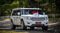 Kalau yang ini modelnya, MV3 Garuda Limousine. Prabowo juga meminta penggunaan mobil lokal ini ditiru pejabat menteri dan eselon I di Kabinet Merah Putih. Foto: Dok. PT Pindad