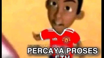 Sempat tertinggal duluan di babak pertama. Manchester United bisa membalikkan keadaan di babak kedua. Diingetin tuh, percaya proses makanya. Foto: (Twitter).
