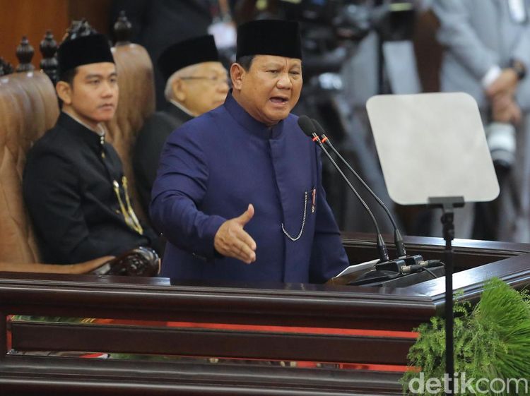 Momen Pidato Perdana Presiden Prabowo