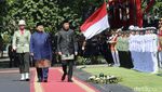 Momen Upacara Lepas Sambut Jokowi ke Prabowo di Istana Merdeka