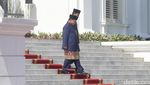 Momen Upacara Lepas Sambut Jokowi ke Prabowo di Istana Merdeka