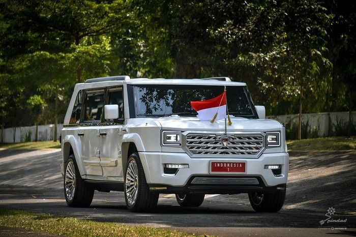 MV3 Garuda kendaraan Presiden Subianto dan Wakil Presiden RI terpilih Prabowo-Gibran