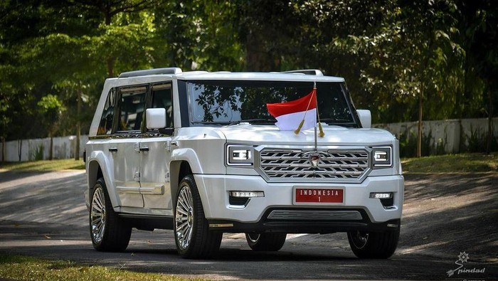 MV3 Garuda kendaraan Presiden Subianto dan Wakil Presiden RI terpilih Prabowo-Gibran