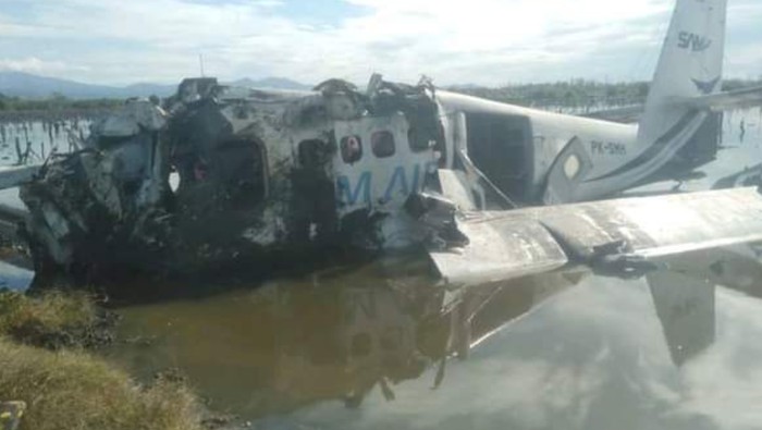 Pesawat SAM Air jatuh di Pohuwato.