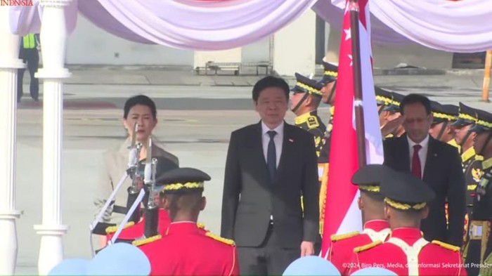PM Singapura Lawrence Wong tiba di Indonesia