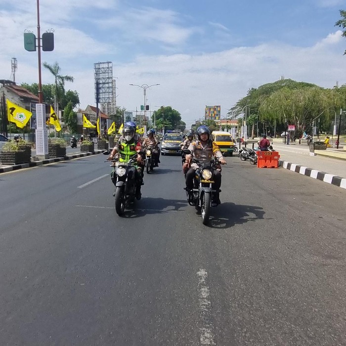 polresta sidoarjo gelar Saat Pelantikan Presiden Wujudkan Situasi Kondusif