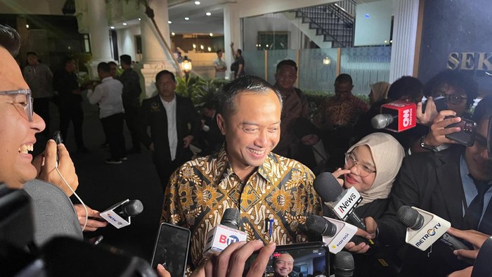 Prasetyo Hadi di Istana Kenegaraan Jakarta.