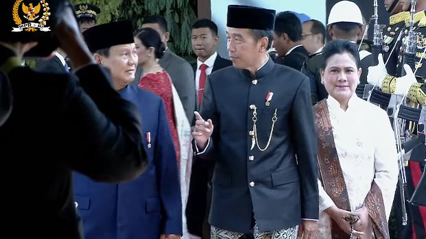 Presiden Jokowi tiba di MPR. (Dok. YouTube MPR)