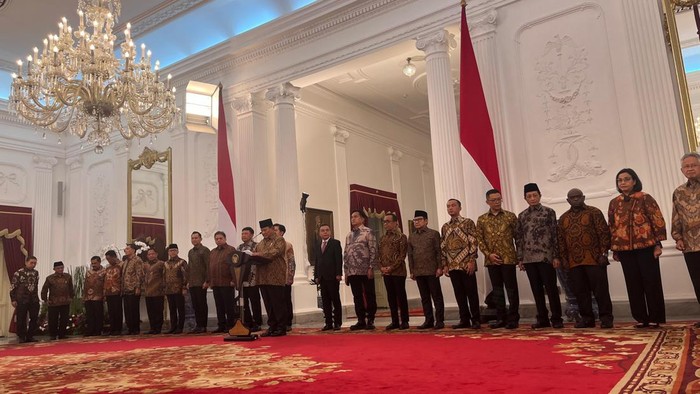 Presiden Prabowo Subianto umumkan susunan kabinet.