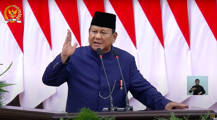Presiden Prabowo Subianto (YouTube MPR RI)