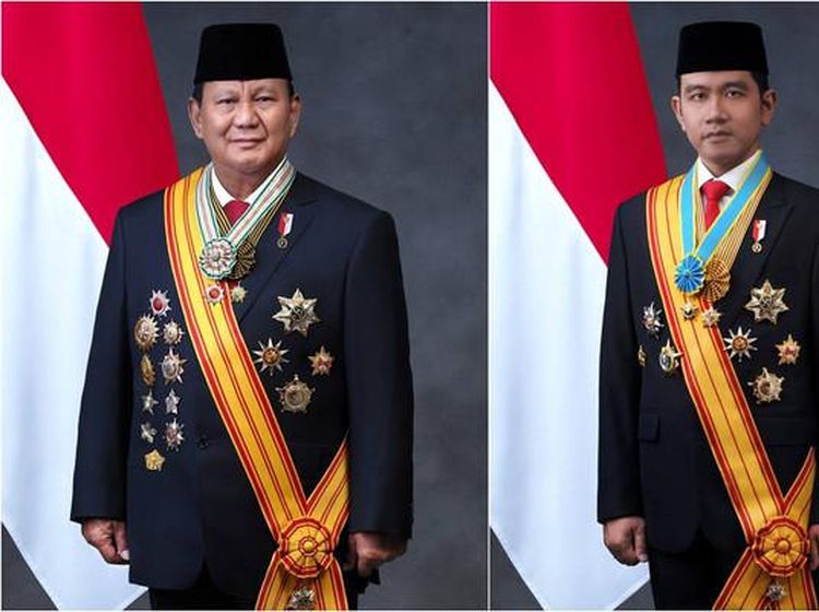 Sah! Ini Foto Resmi Kenegaraan Presiden Prabowo-Wapres Gibran