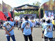 Suasana Depan Istana Merdeka Saat Pelantikan Presiden-Wakil Presiden