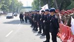 Suasana Depan Istana Merdeka Saat Pelantikan Presiden-Wakil Presiden