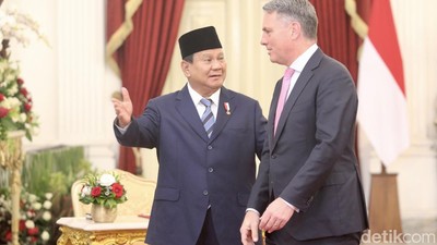 Terima Tamu Negara, Prabowo Sambut Perwakilan Australia di Istana Merdeka