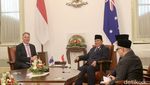 Terima Tamu Negara, Prabowo Sambut Perwakilan Australia di Istana Merdeka