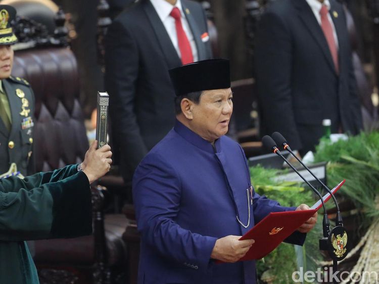 Ucap Sumpah, Prabowo-Gibran Resmi Jadi Presiden dan Wapres RI 2024-2029
