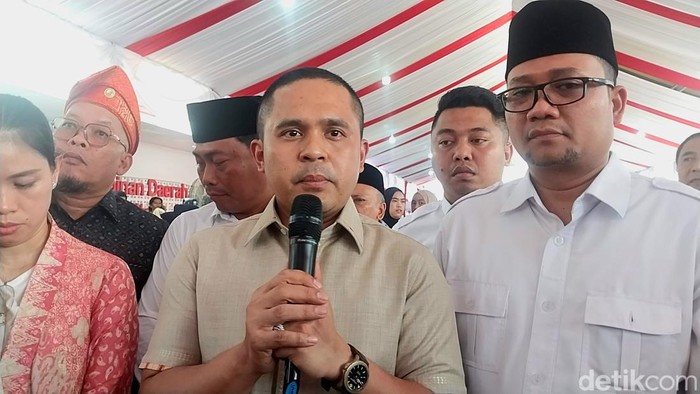 Wakil Sekretaris Gerindra Sumut Kiki Handoko Sembiring. (Foto: Finta Rahyuni/detikSumut).