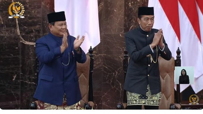 Yel-yel Terima Kasih Jokowi-Maruf di MPR. (Dok. YouTube MPR)