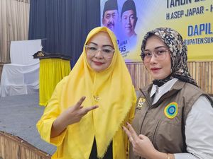 Duo Srikandi DPRD Dukung Asep Japar-Andreas di Pilbup Sukabumi