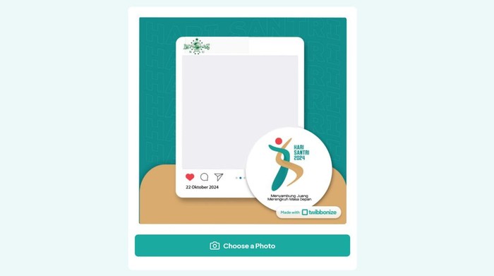 Contoh Twibbon Hari Santri 2024