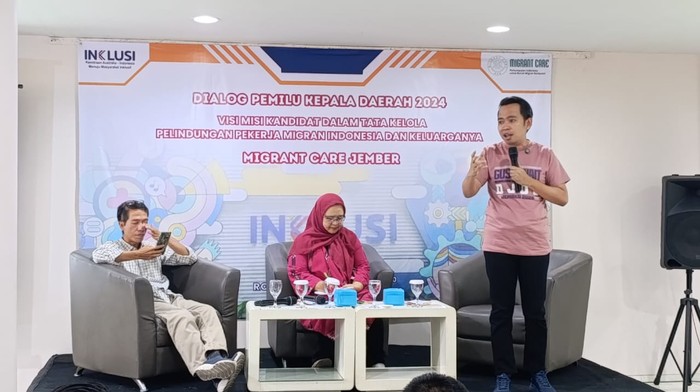 Dialog Pemilu Kepala Derah 2024 yang diinisiasi Migran Care di Jember