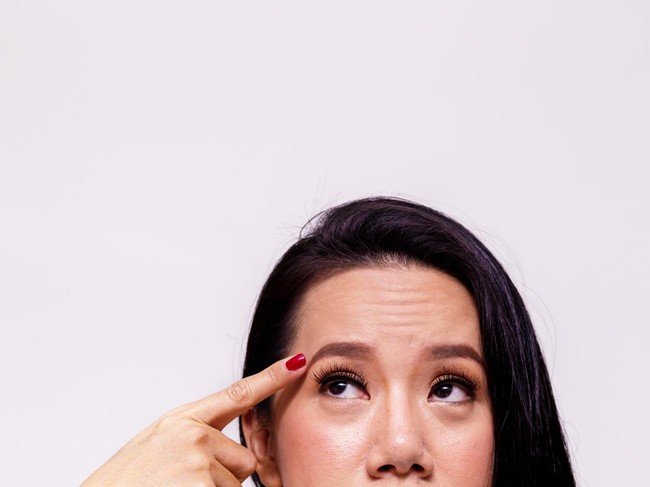 Ilustrasi kerutan di wajah