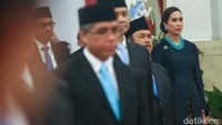 Widiyanti dan menteri lain di Kabinet Merah Putih dilantik Senin (21/10). Widiyanti sekaligus bakal menerima tongkat estafet jabatan dari Menteri Pariwisata sebelumnya, Sandiaga Uno, hari ini. (Grandyos Zafna/detikcom)  