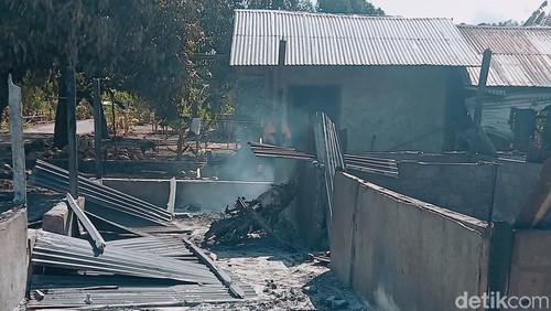 Kondisi terkini di Desa Bugalima setelah konflik warga di sana, Senin (21/10/2024).
