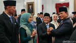 Momen Pelantikan 48 Menteri Kabinet Merah Putih di Istana Negara