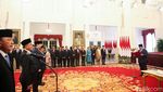 Momen Pelantikan 48 Menteri Kabinet Merah Putih di Istana Negara