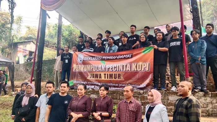 Pencinta kopi dukung Pilkada Jatim aman dan damai