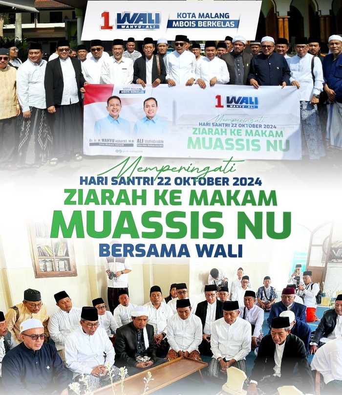 Peringati Hari Santri, WALI Ziarah Makam Pendiri NU di Malang dan Jombang