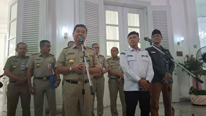 Pj Gubernur DKI Jakarta Teguh Setyabudi bertemu KPU DKI Jakarta dan Bawaslu DKI Jakarta