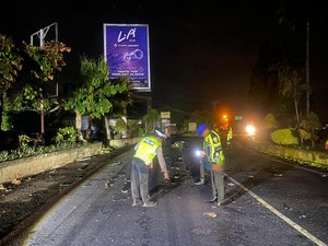 Kecelakaan Maut di Jalan Denpasar-Gilimanuk, Pemotor Tewas Terlindas Truk