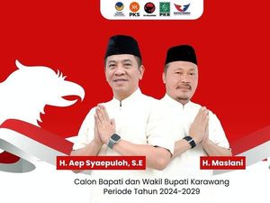 Aep Syaepuloh-Maslani Jadi Juara di Pilbup Karawang