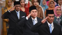 Pengumuman itu sekaligus memastikan bahwa kementerian pariwisata dan ekonomi kreatif dipecah menjadi dua. Menteri Pariwisata dipercayakan kepada Widiyanti Putri Wardhana. (ANTARA FOTO/Sigid Kurniawan)  