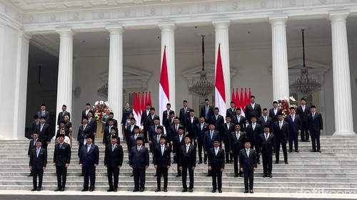 Prabowo-Gibran Bersama Menteri Kabinet Merah Putih
